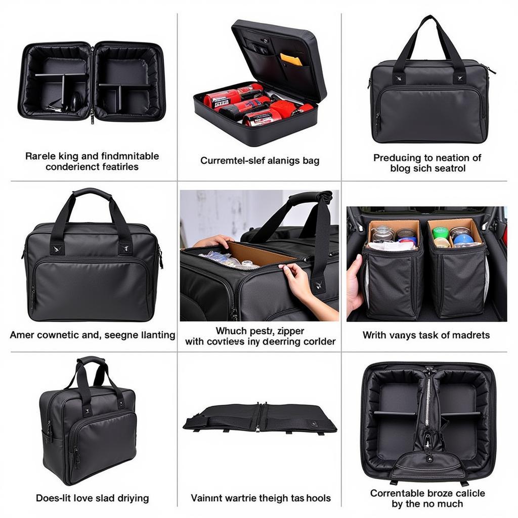 Car Detailing Supply Trunk Bag Features