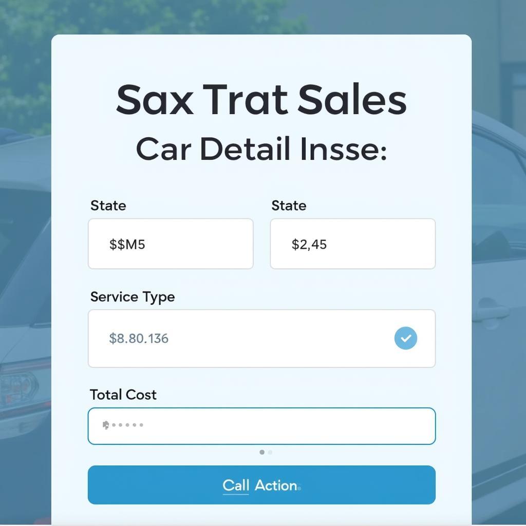 Car Detailing Tax Calculator