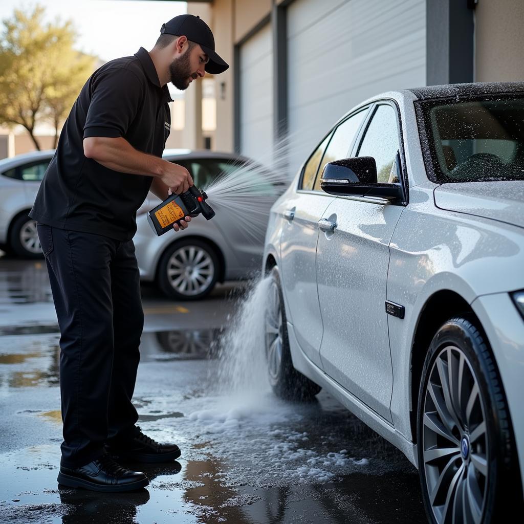 Exterior car wash in Utah