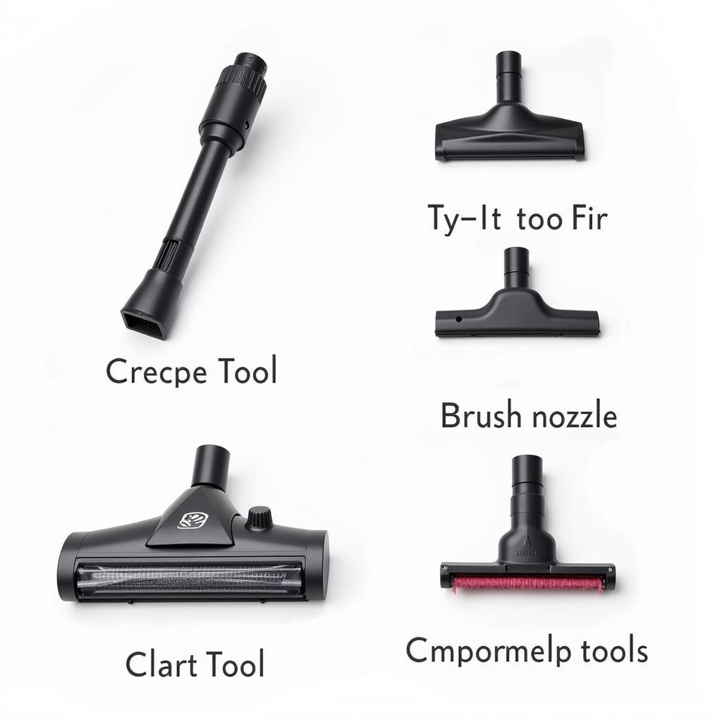 Various Vacuum Attachments for Car Detailing