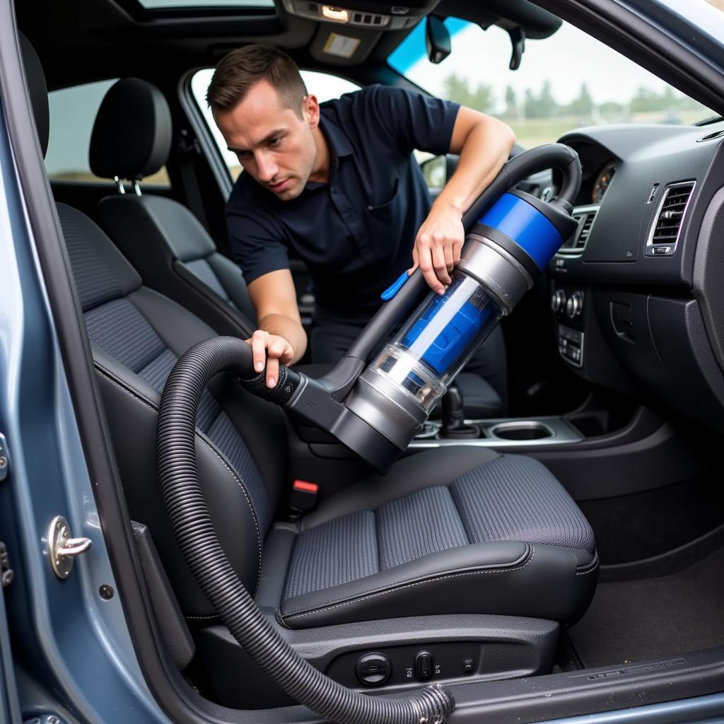 Car Detailing Vacuum in Action