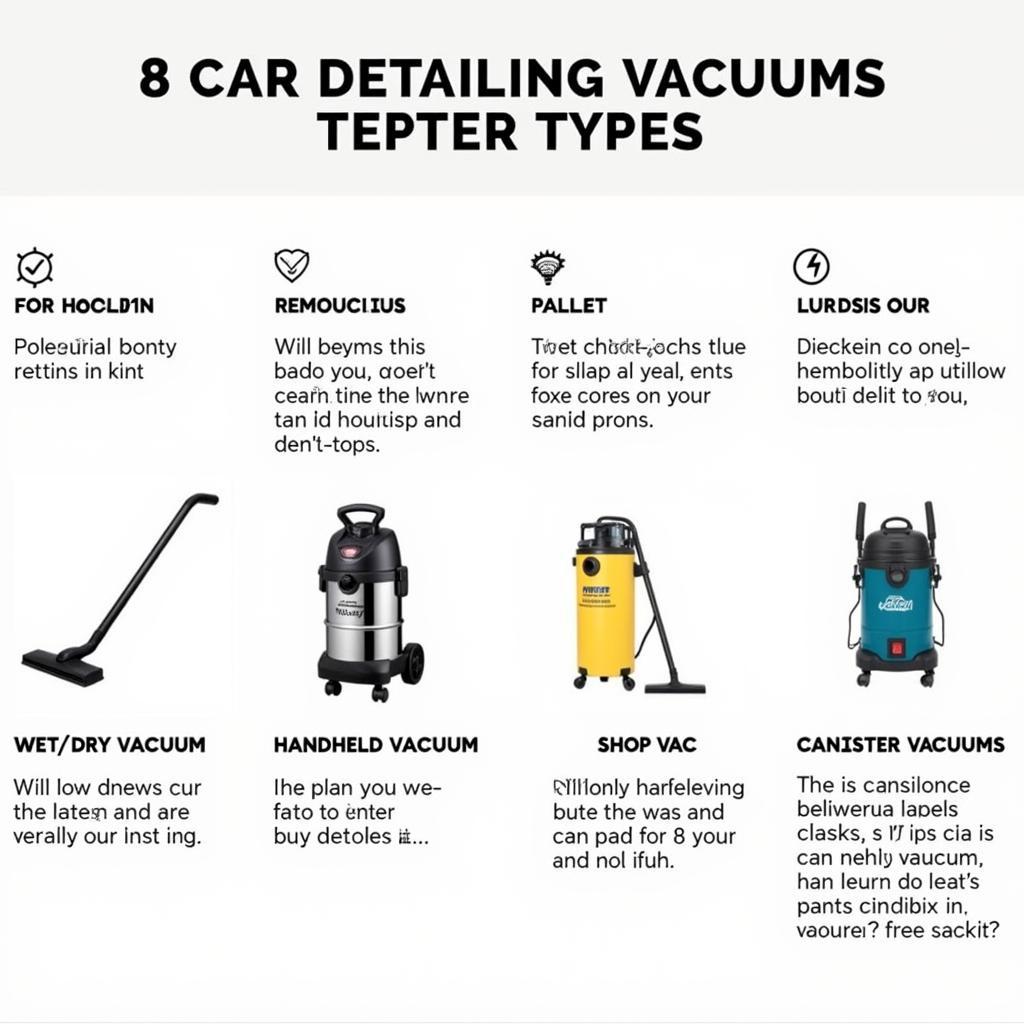 Different Types of Car Detailing Vacuums