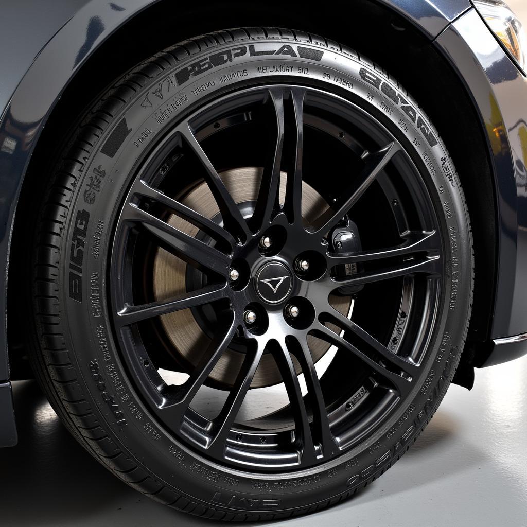 Car Detailing Wallpaper: Gleaming Wheels and Tires