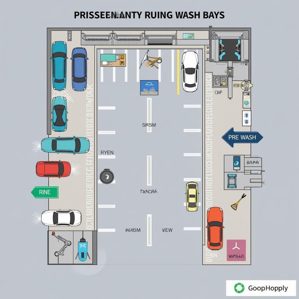 Car Detailing Wash Bay Layout Design Example