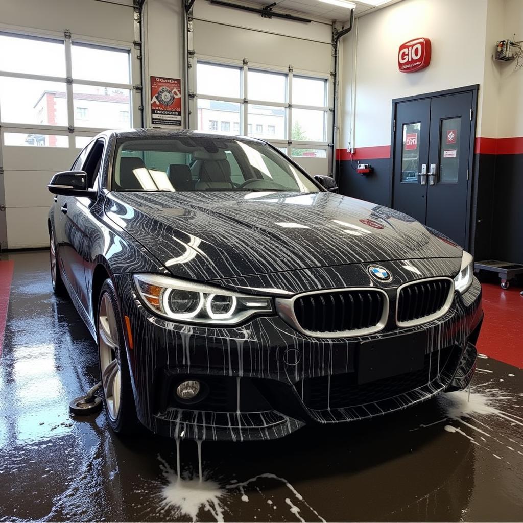 Exterior car wash detailing in Westborough