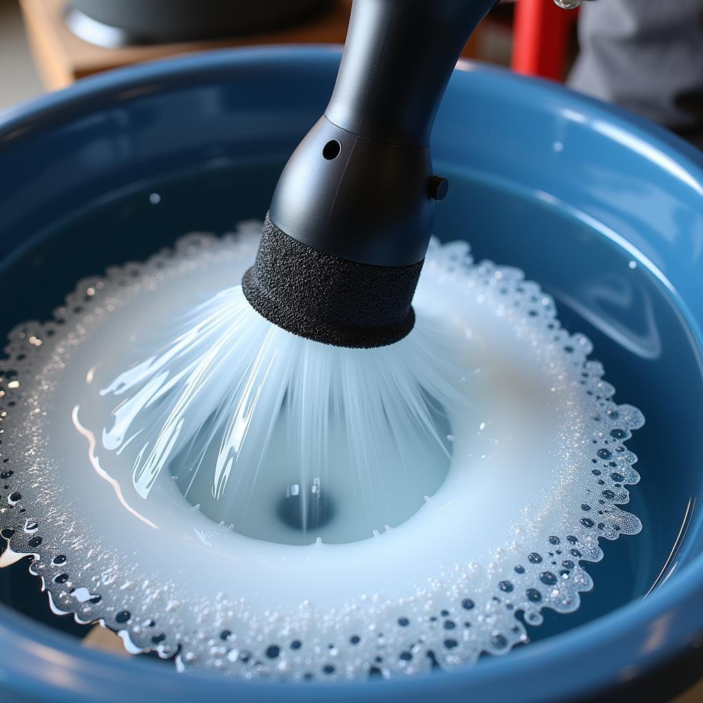 Car Detailing Whirlpool Bucket in Action