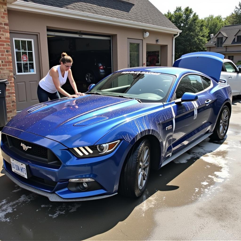 Exterior car detailing in Winchester