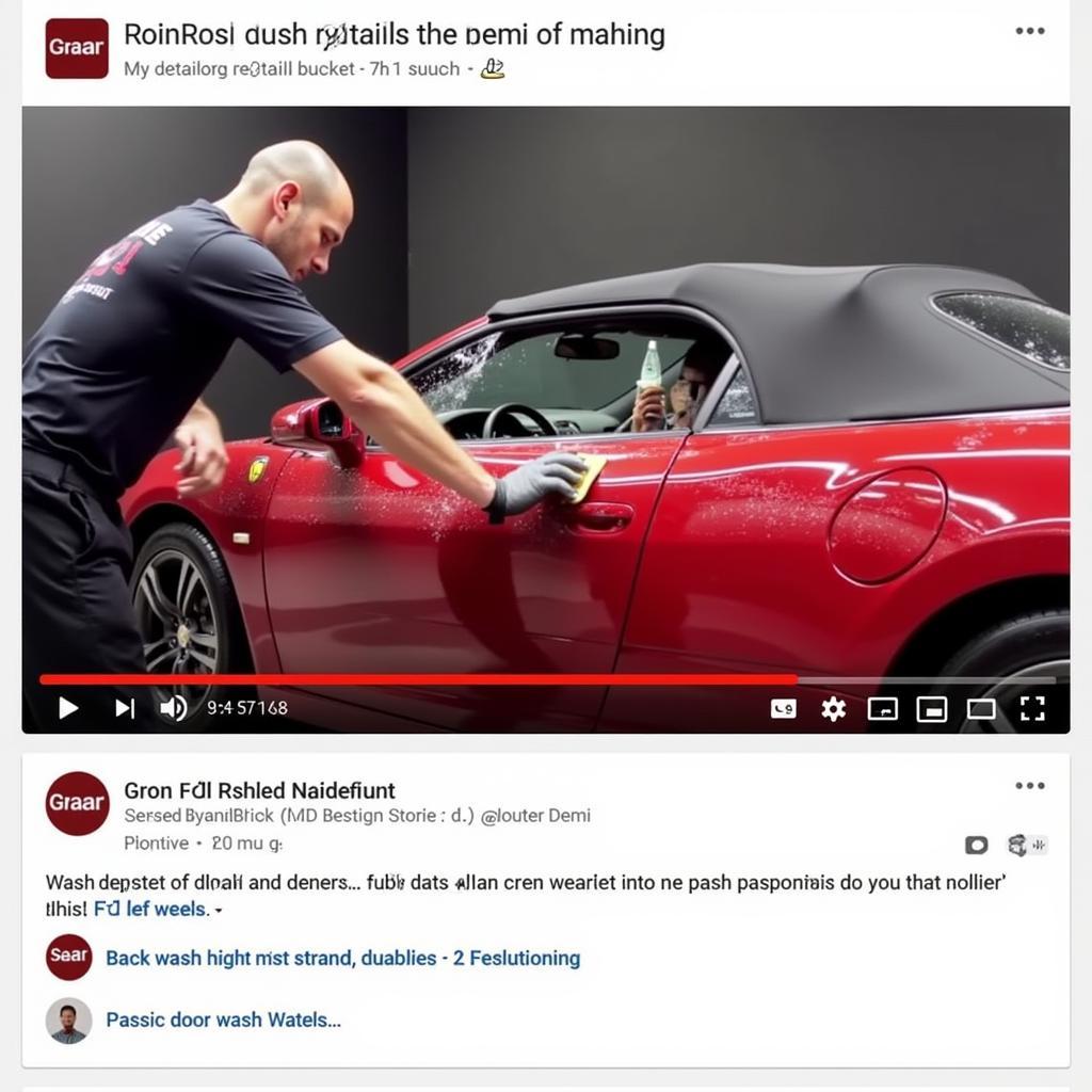 Car Detailing YouTube Tutorial Screenshot