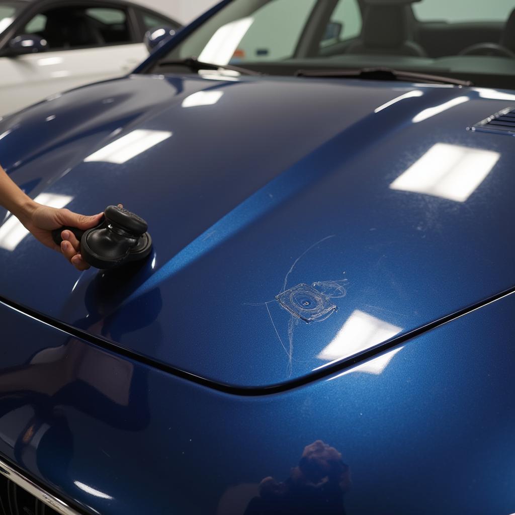 Detailed Car Exterior Ready for Trade-In:  A gleaming car exterior after a professional detailing service.