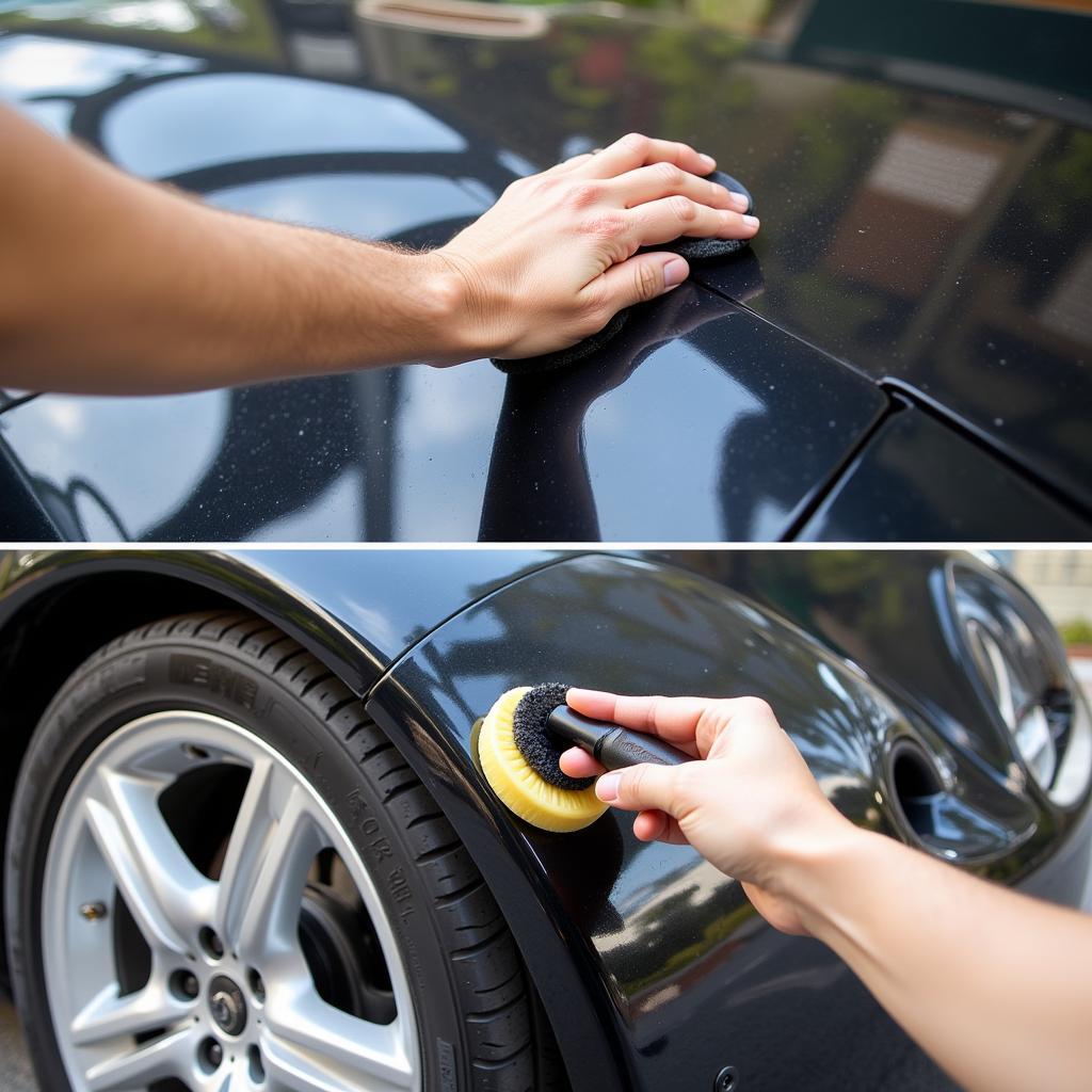 Car Exterior Waxing after Detailing