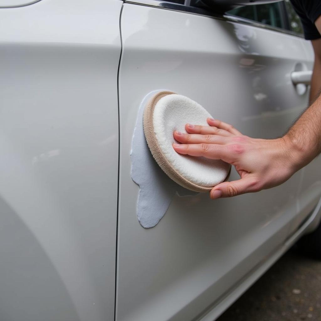 Applying Car Glaze to a Car's Paint