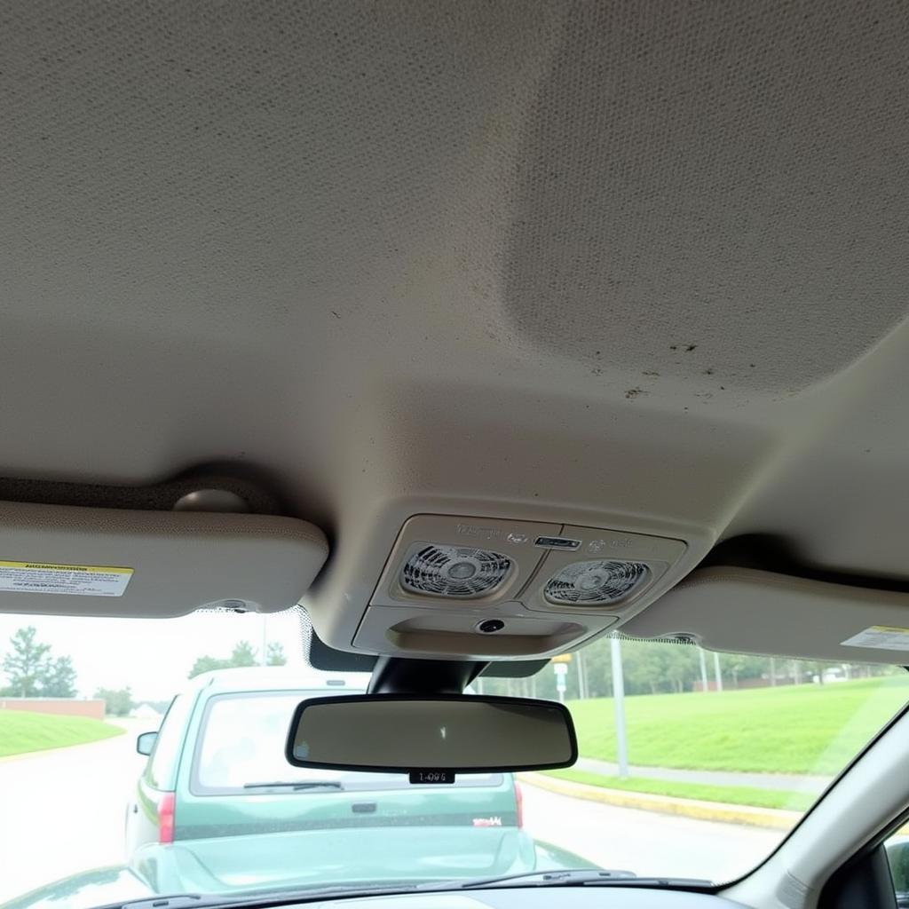 Car Headliner Damage from Orlando Heat and Humidity