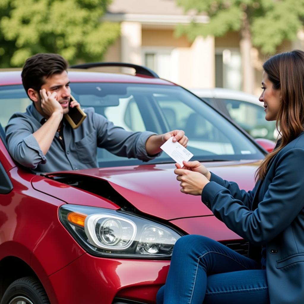 Accessing Car Insurance Details after a Car Accident