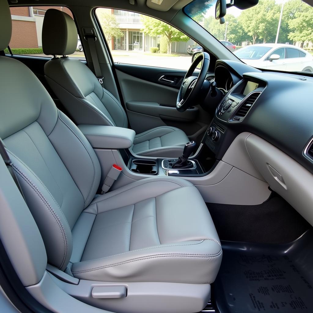 Clean and fresh car interior after professional vomit removal