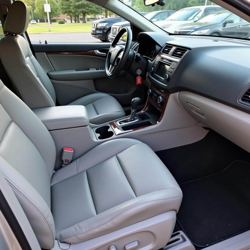 Car Interior After Smoke Removal Treatment