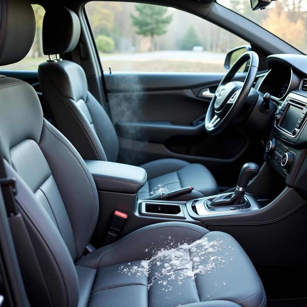 Using a Steamer for Car Interior Detailing