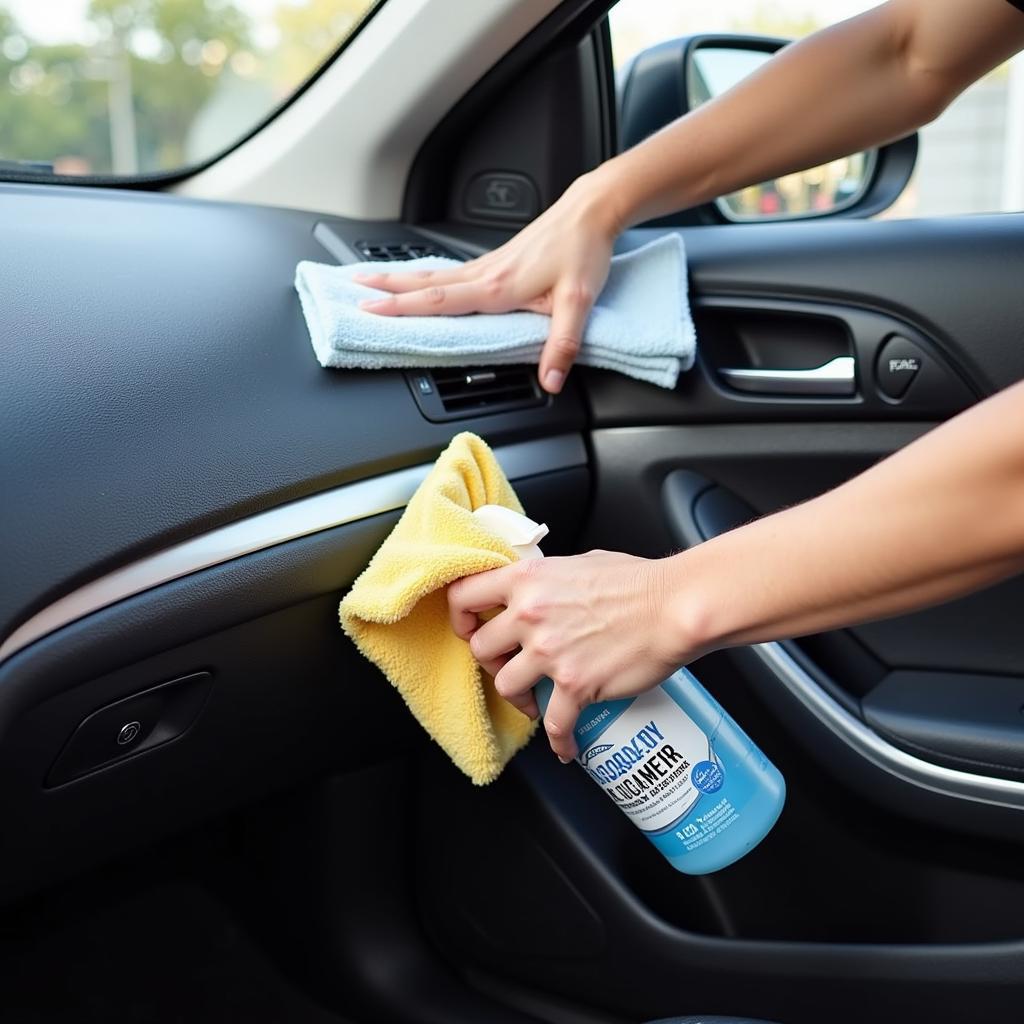 Cleaning Car Dashboard and Interior Surfaces