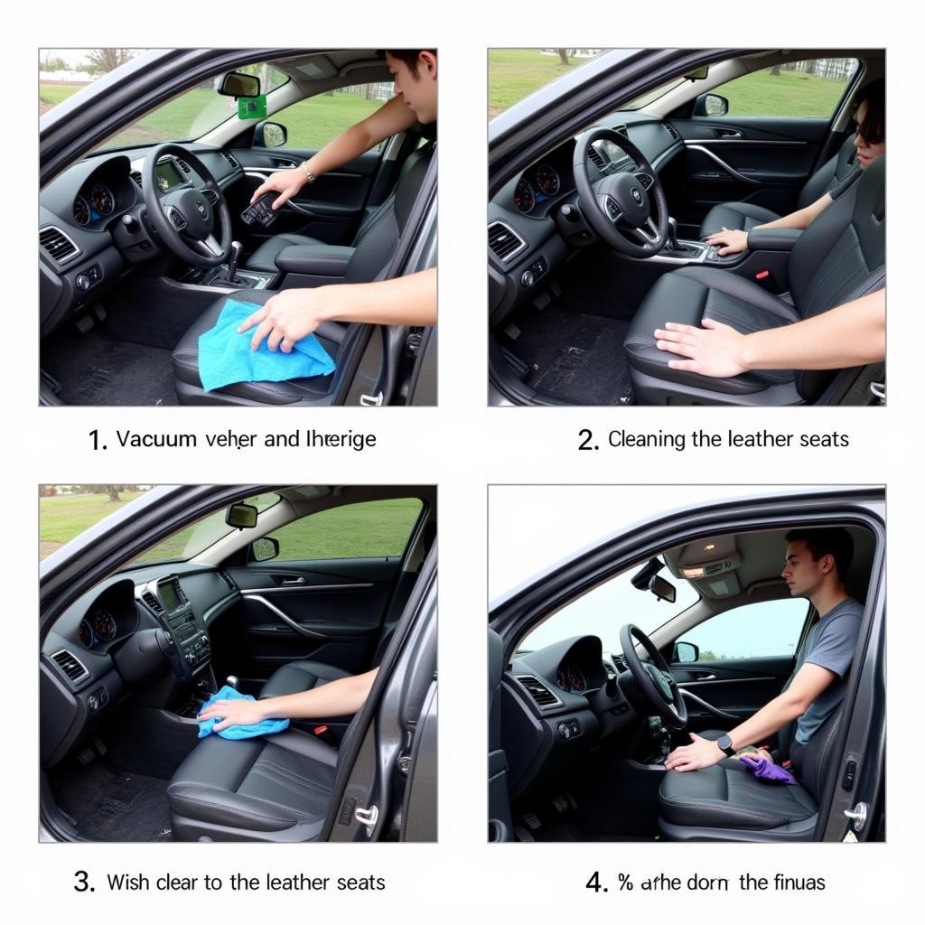 Cleaning a Car Interior