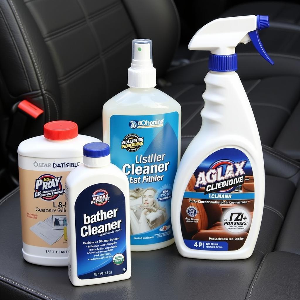 Various Car Interior Cleaning Products