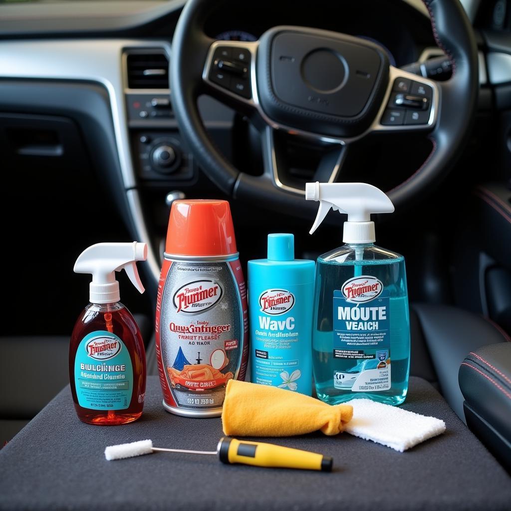 Car Interior Cleaning Products and Tools