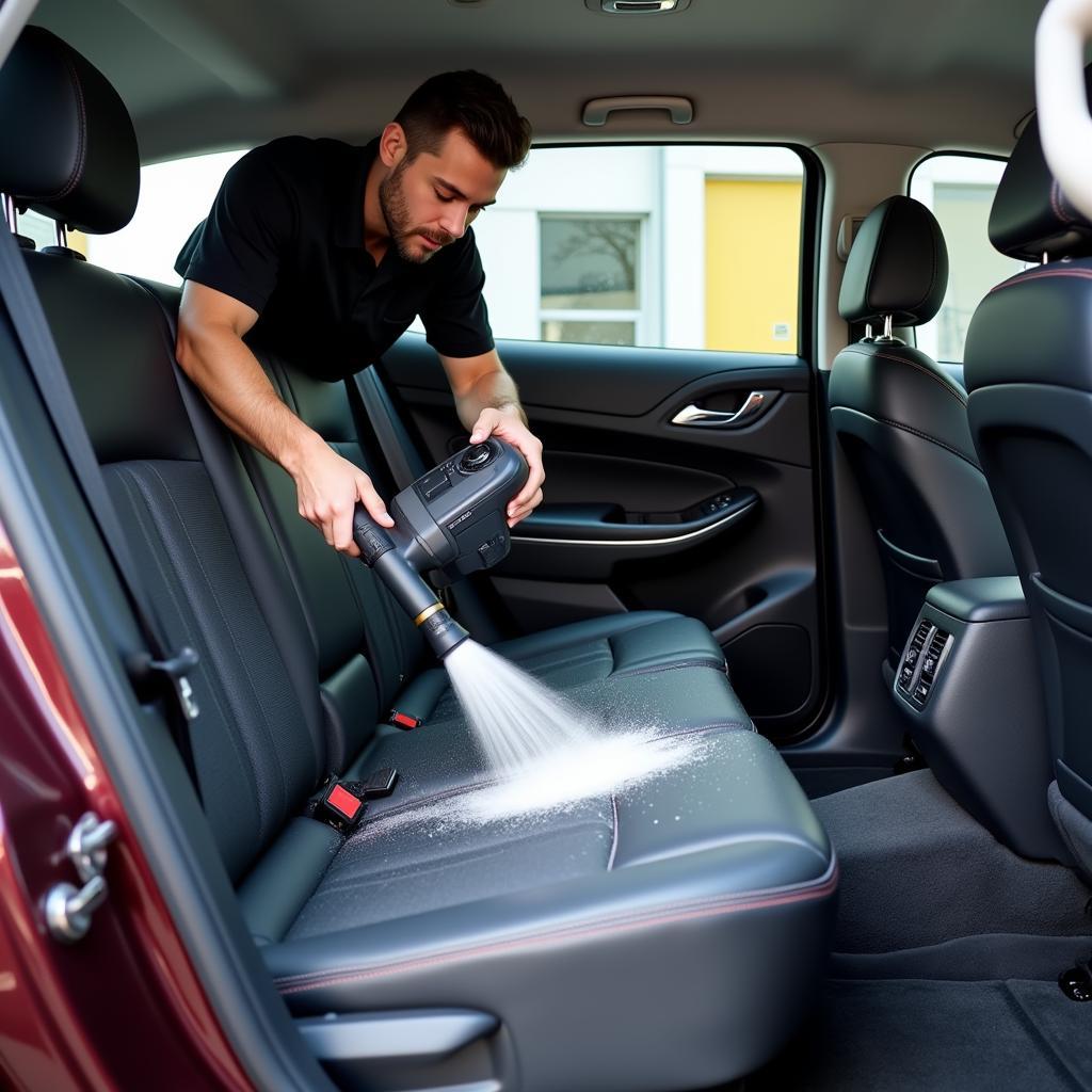 Deep Cleaning Car Interior for Smoke Removal