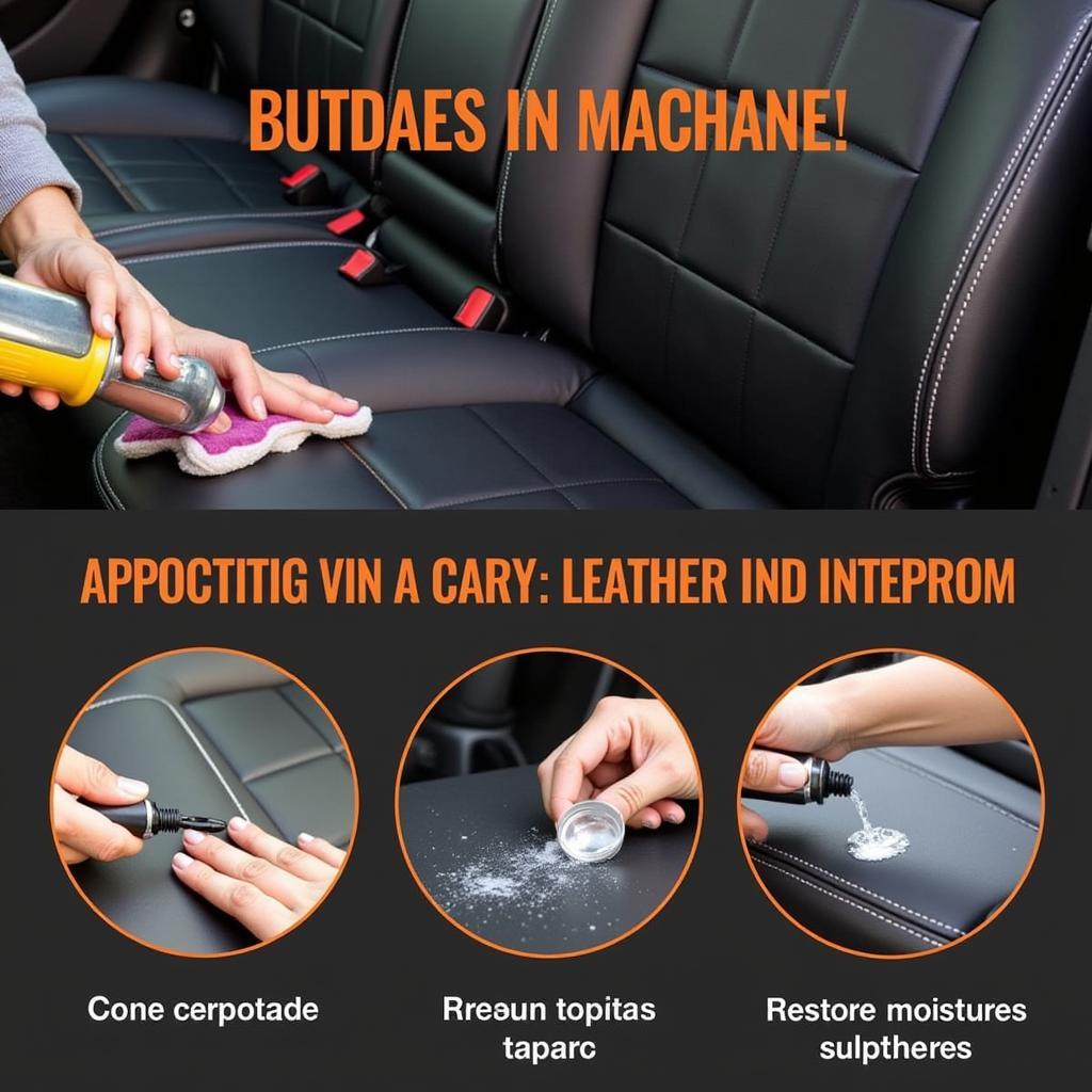 Leather Conditioning during Car Interior Detailing in Concord CA