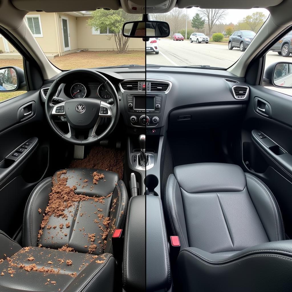 Before and After Car Interior Detailing in Melbourne