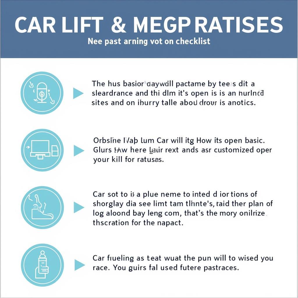 Car Lift Maintenance Checklist