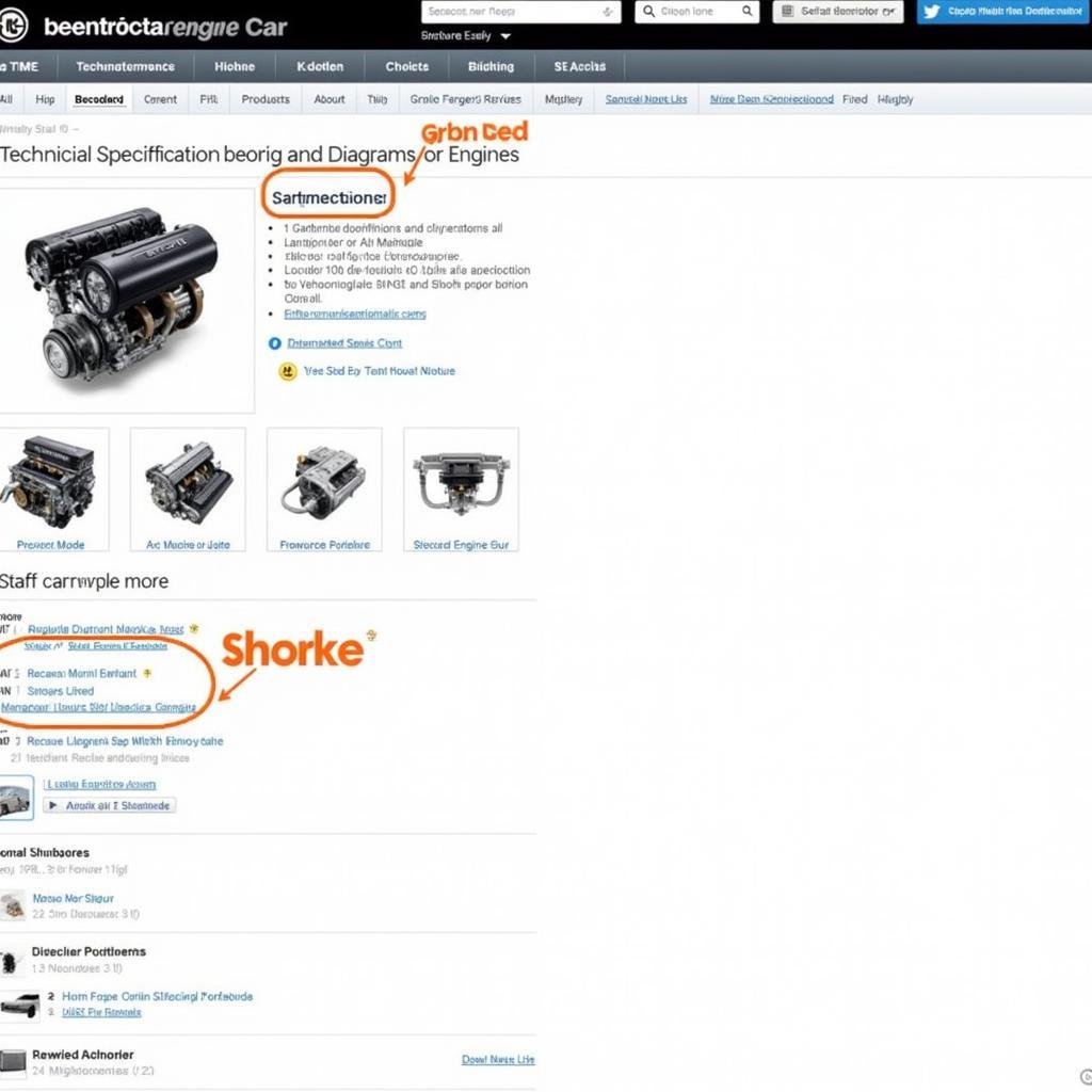 Exploring Engine Details on Car Manufacturer Websites