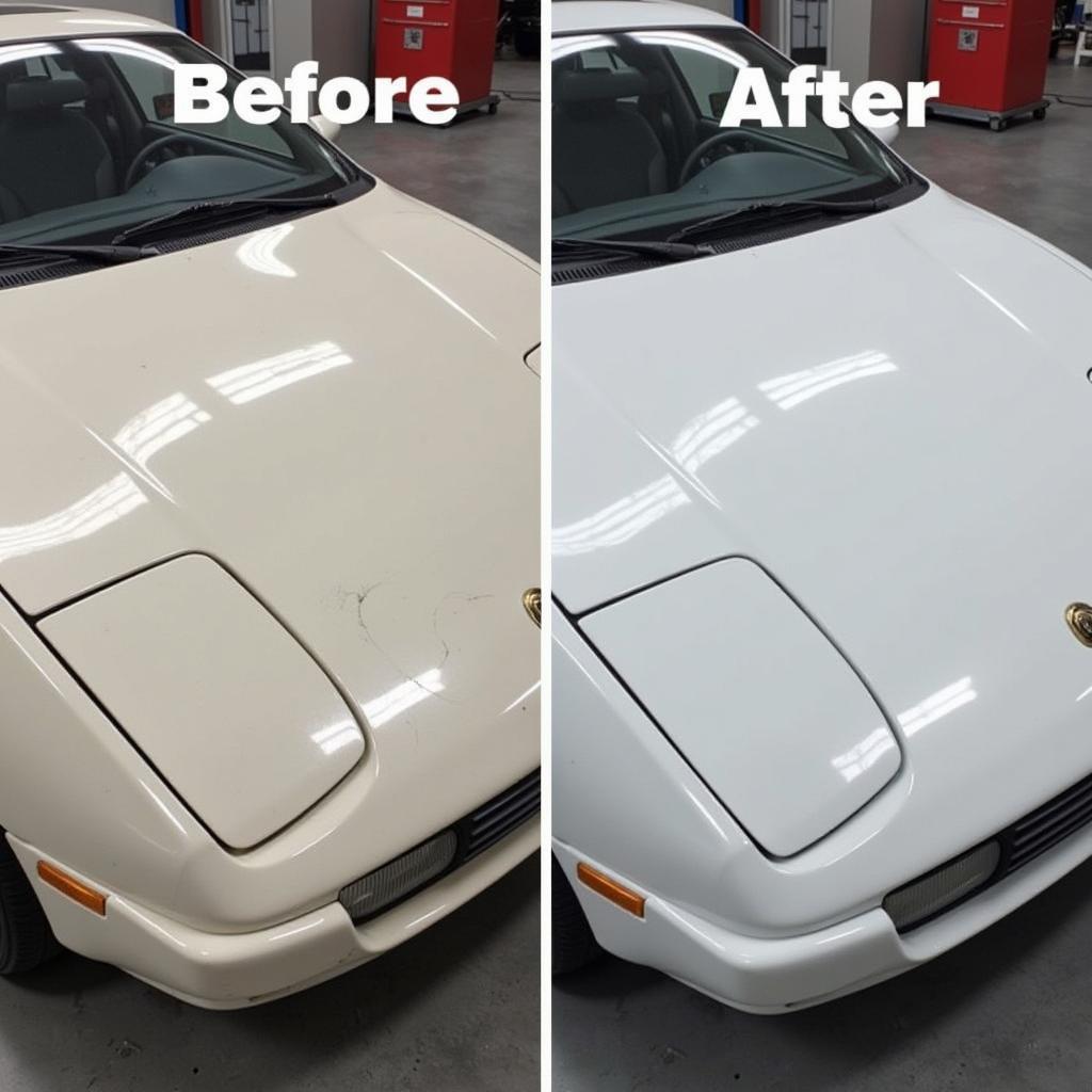 Before and After Car Paint Detailing in Tyler, Texas