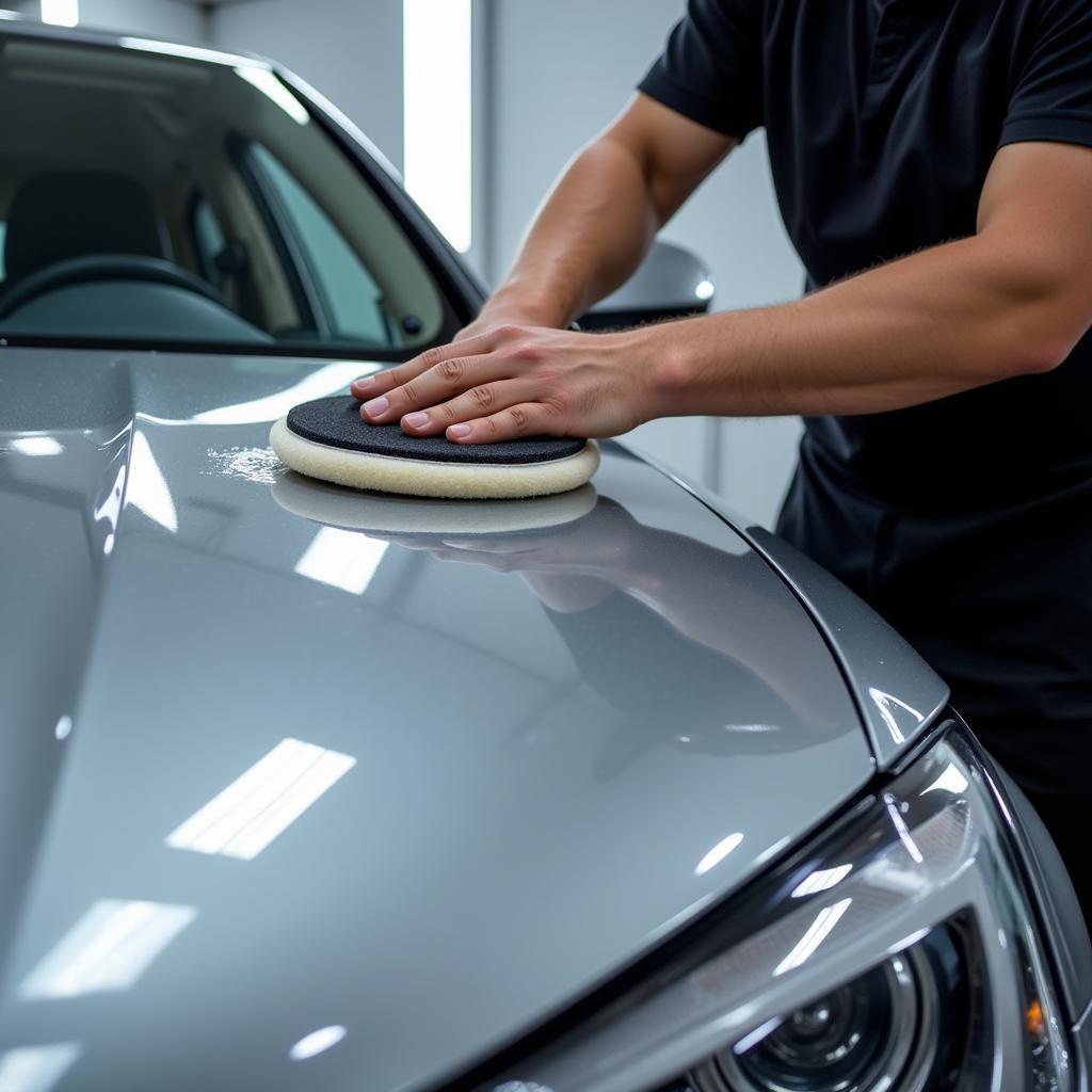 Applying Ceramic Coating to Car Paint