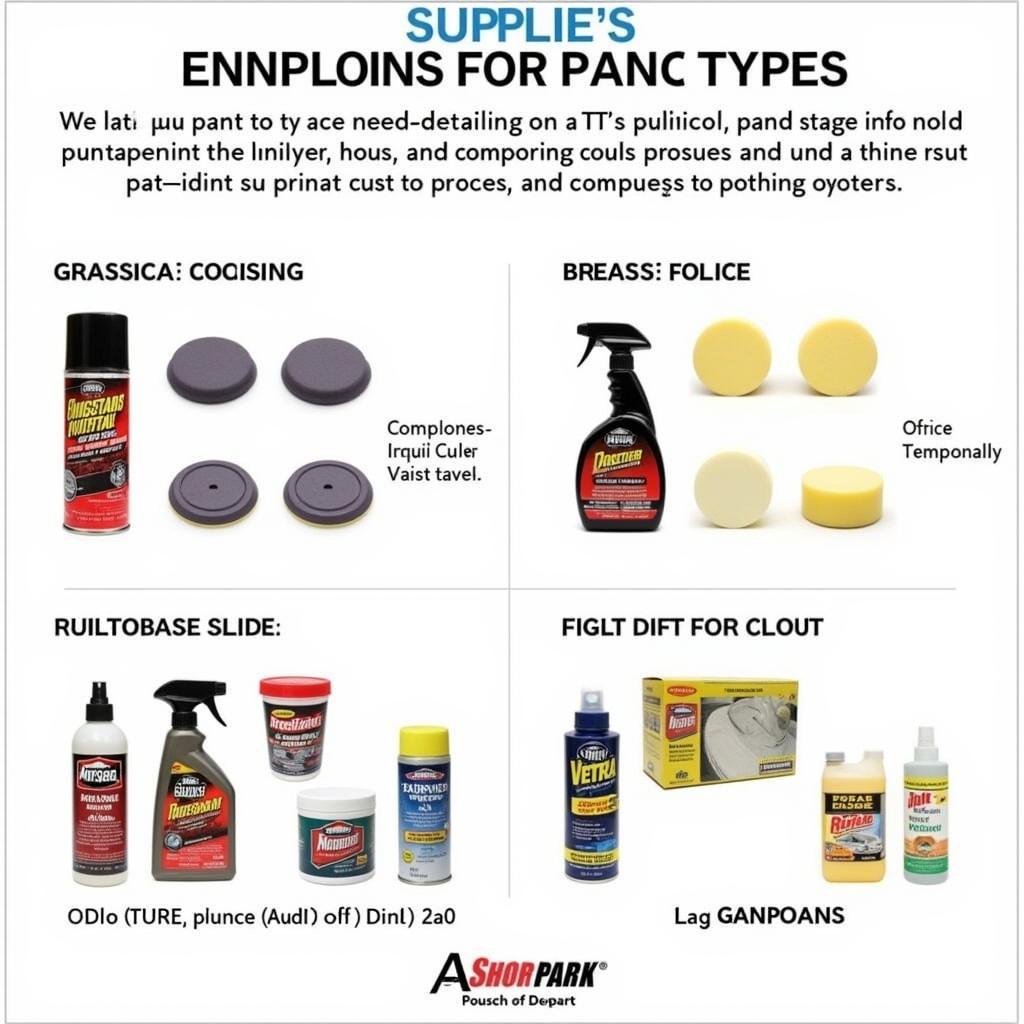 Car Paint Types and Detailing Supplies