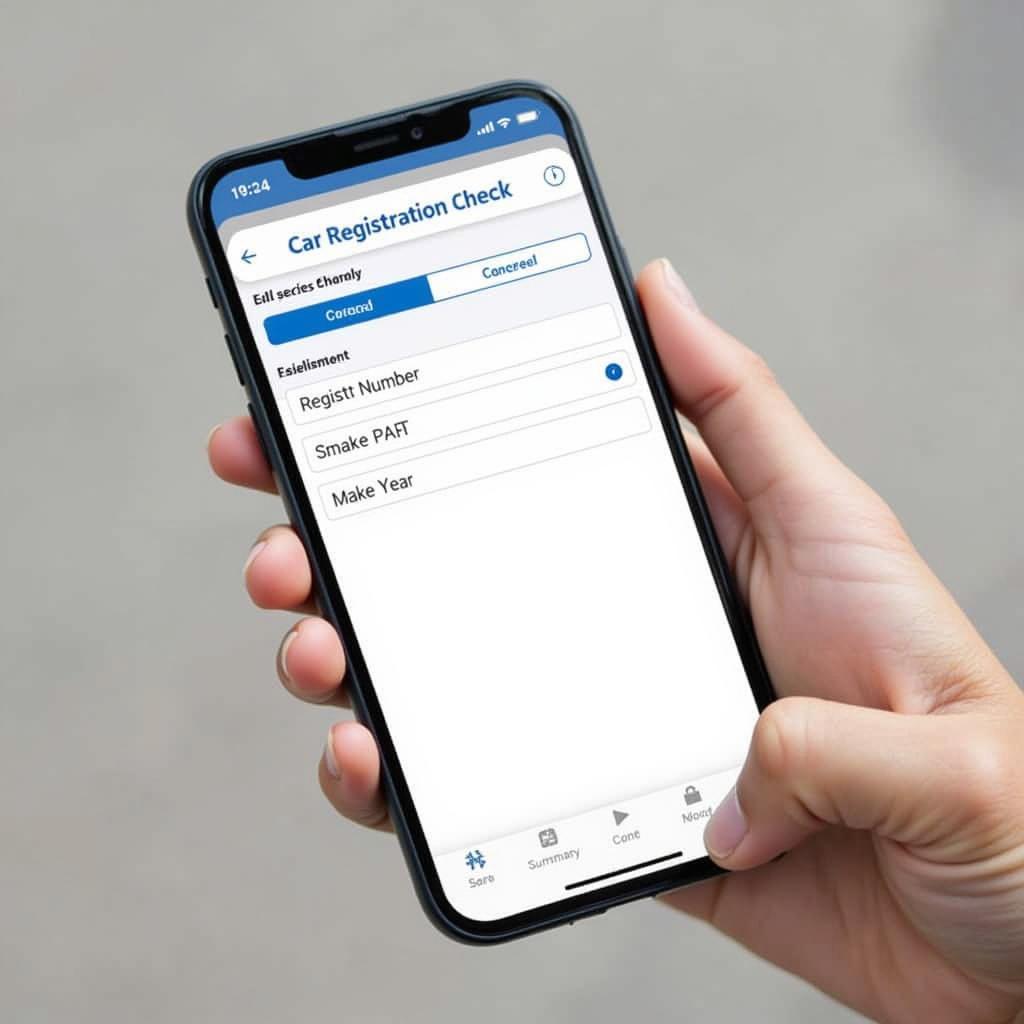 Car Registration Check Mobile App