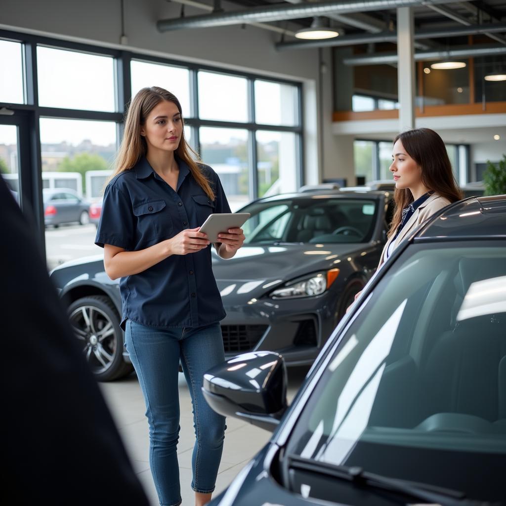 Car Trade-In Inspection: Focus on Cleanliness and Presentation