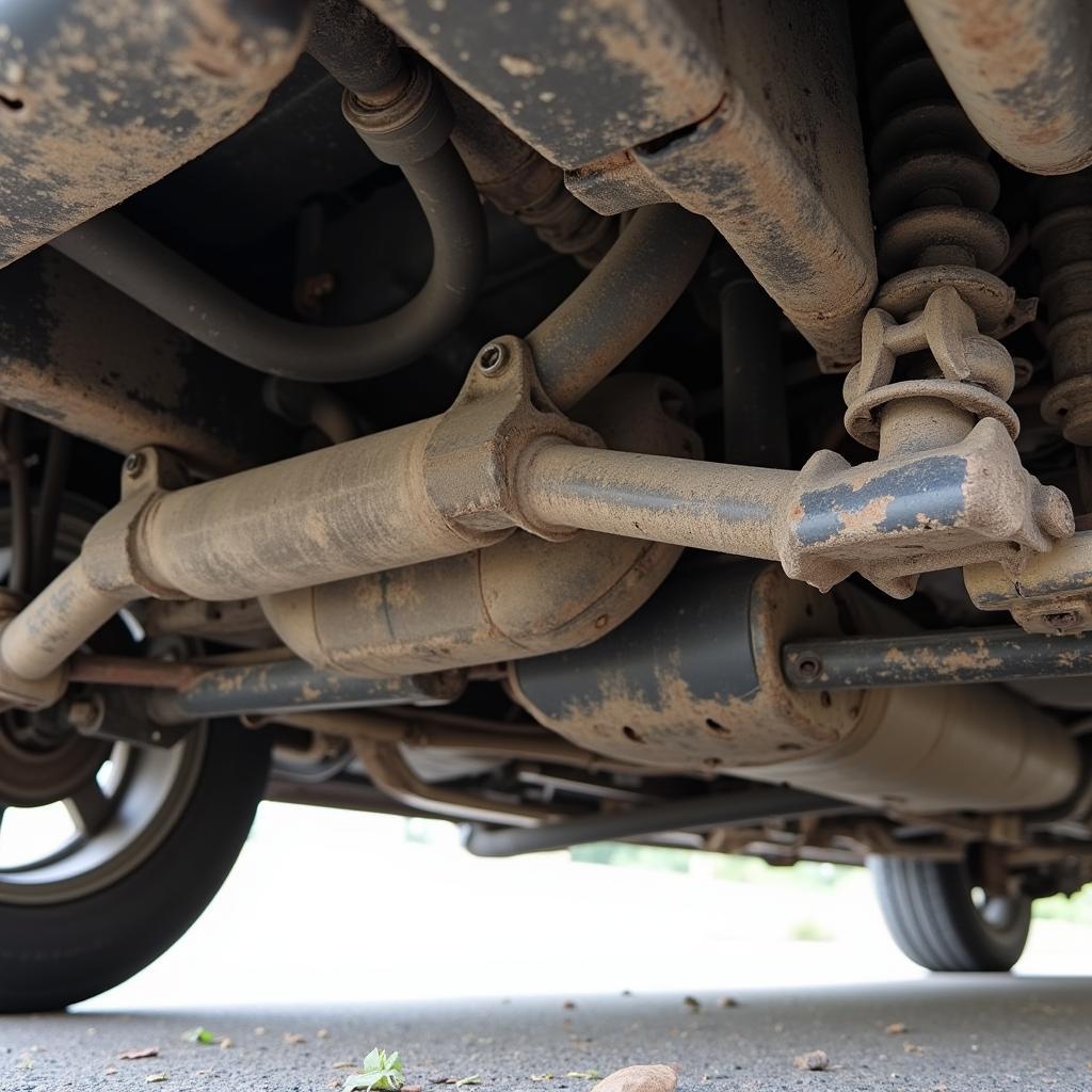 Car Underside Before Cleaning