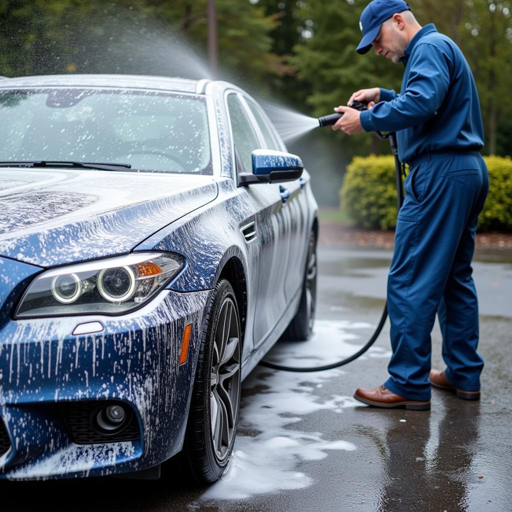 Pre-detail car wash