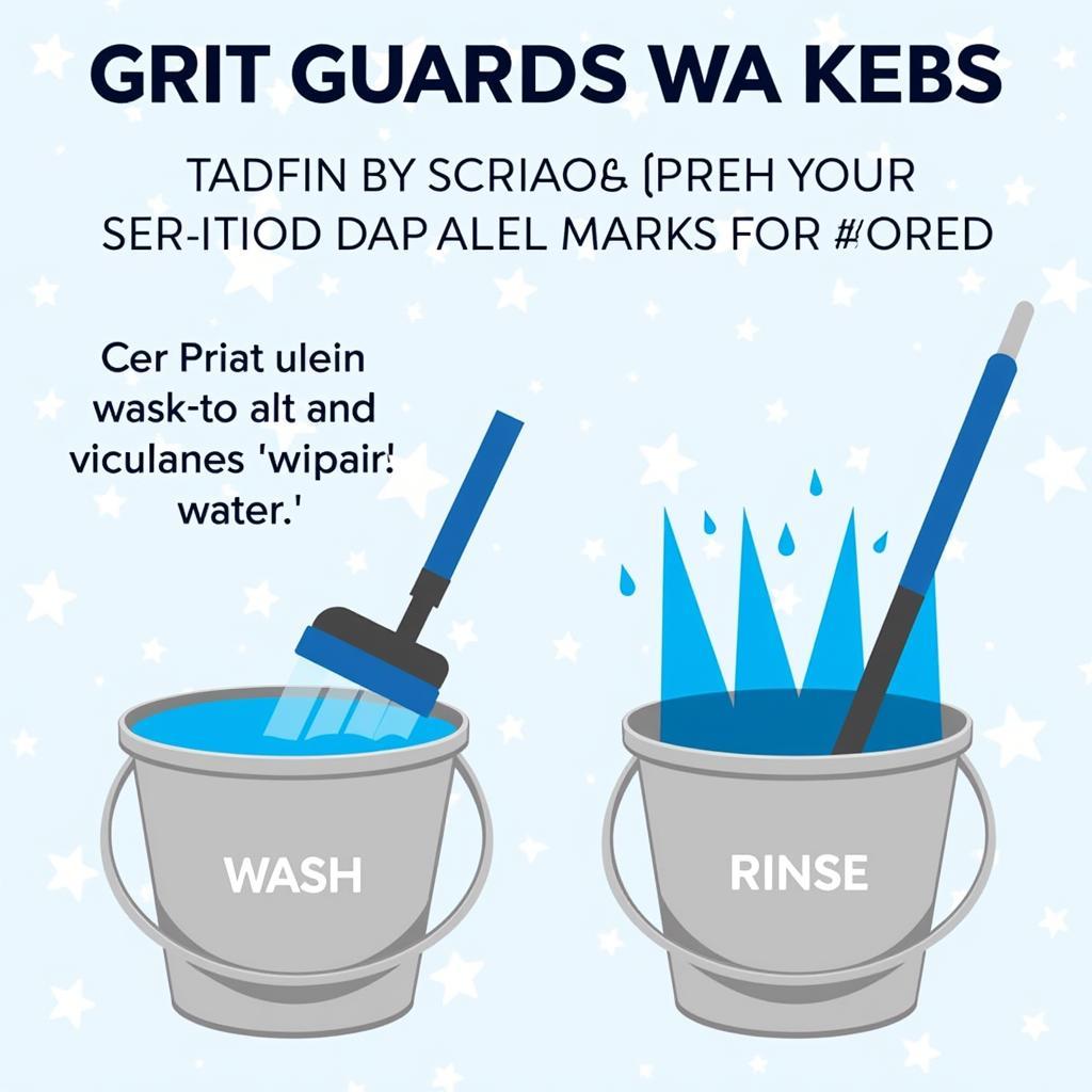 Two-Bucket Car Wash Method with Grit Guards