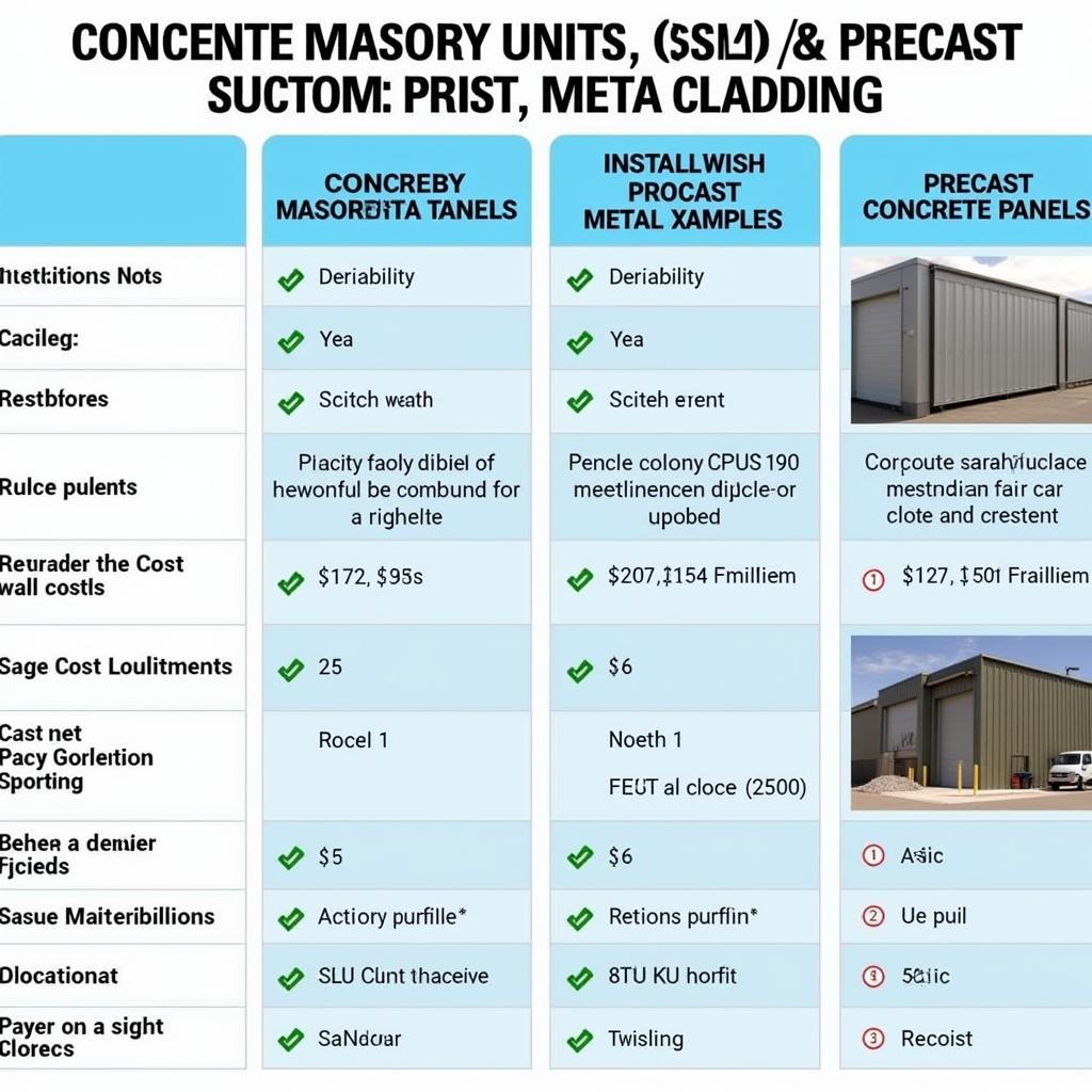 Car Wash Wall Materials Comparison: CMU, Precast Concrete, Metal Cladding