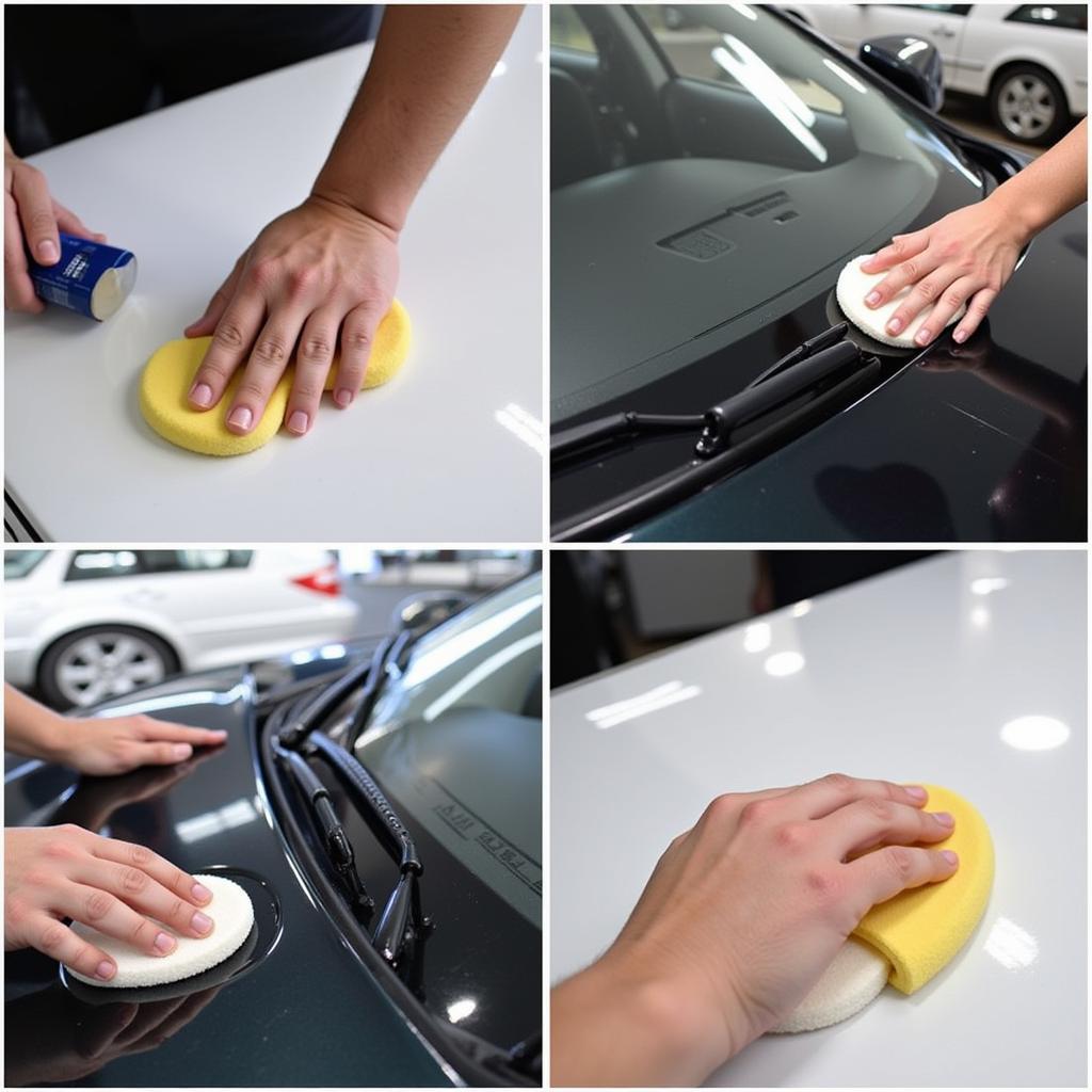 Car Wax Application