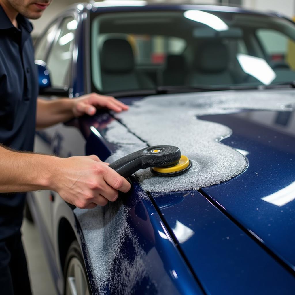 Car Wax Application After Wash