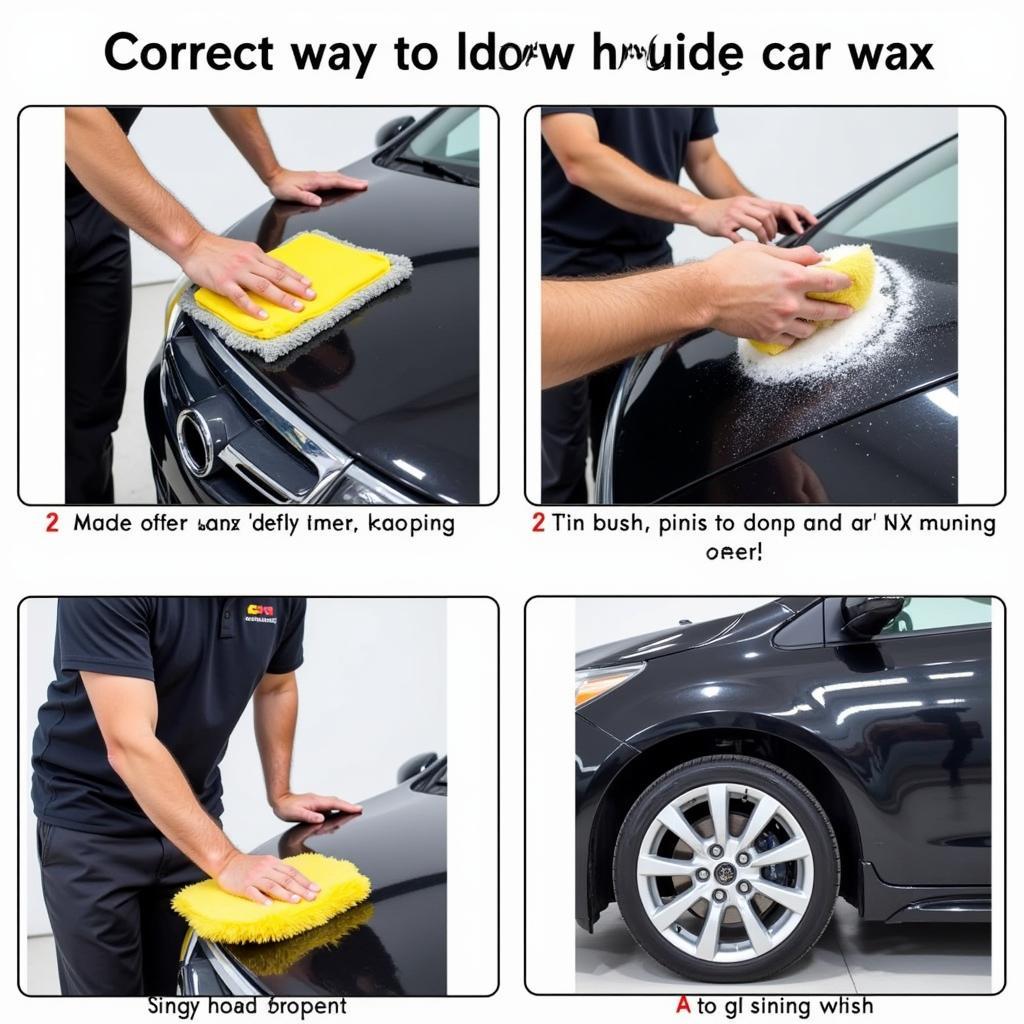 Applying Detailers Car Wax