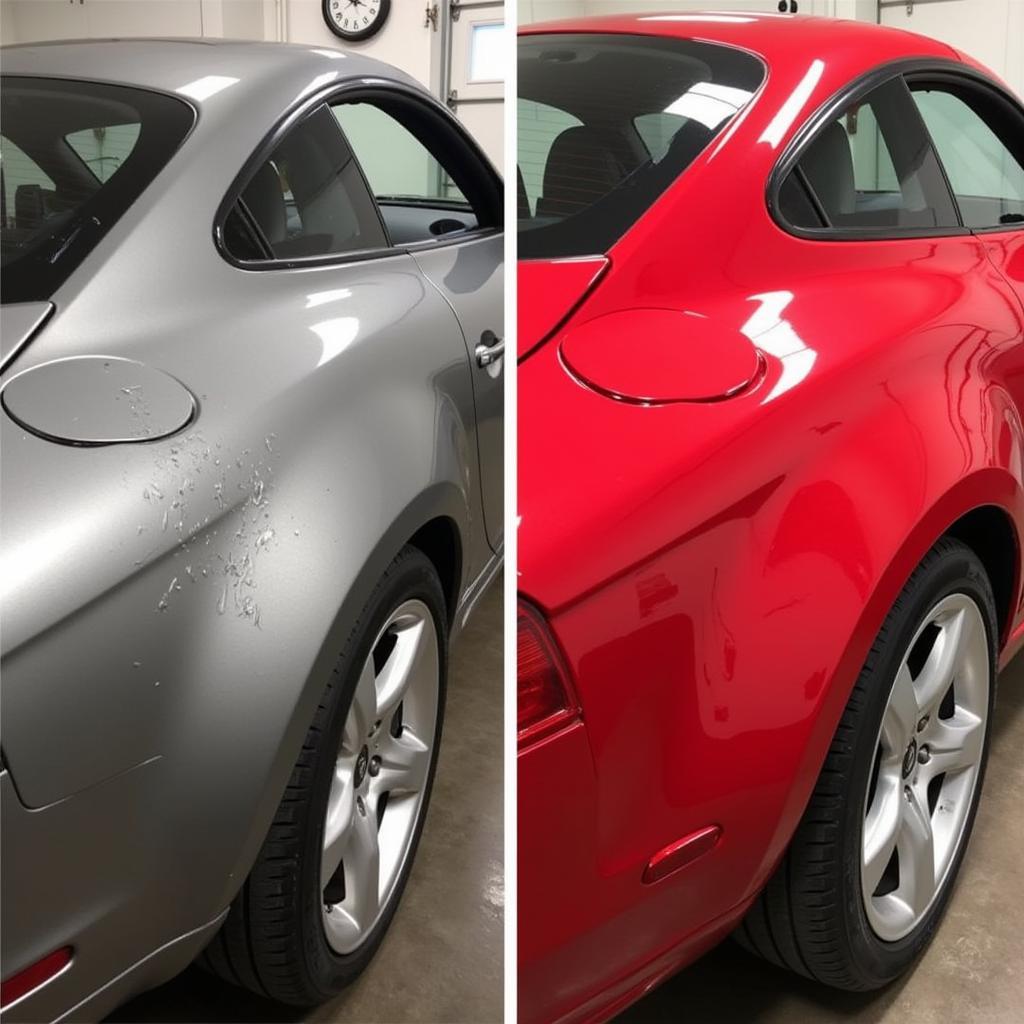 Before & After Car Wax Detailing