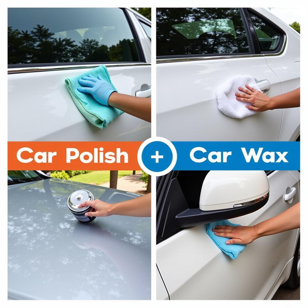 Car Wax vs. Polish Application Process