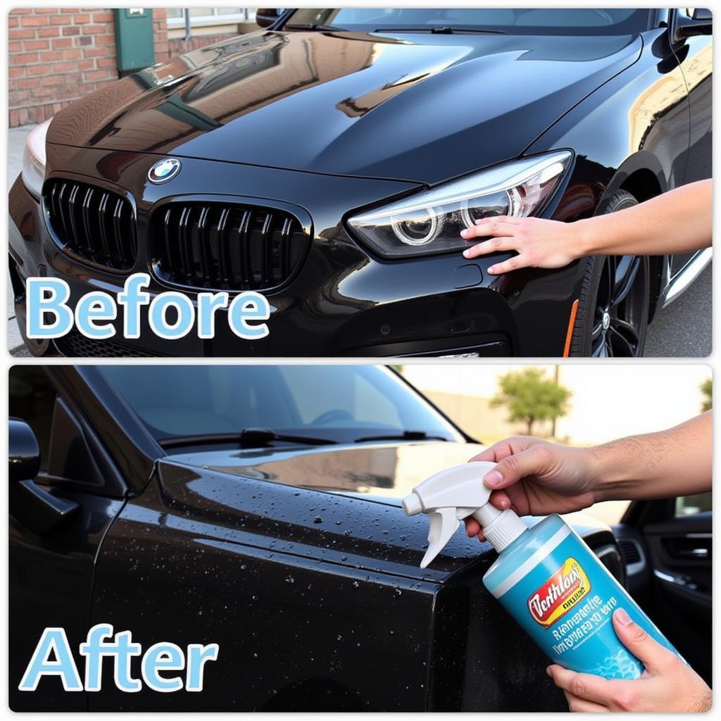 Car Shining After Polyurethane Detailer Application