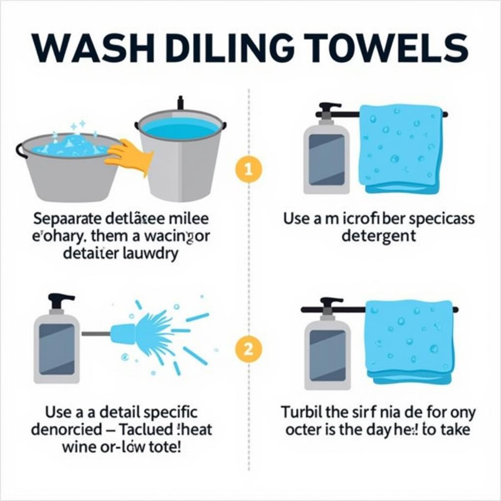 Washing and Drying Detailing Towels