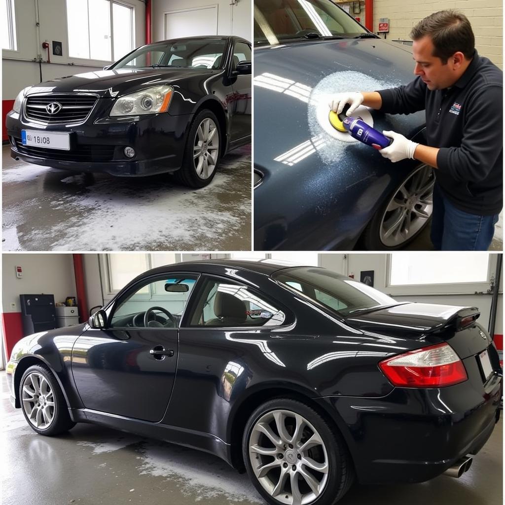 Cars Auto Detailing Process in Action