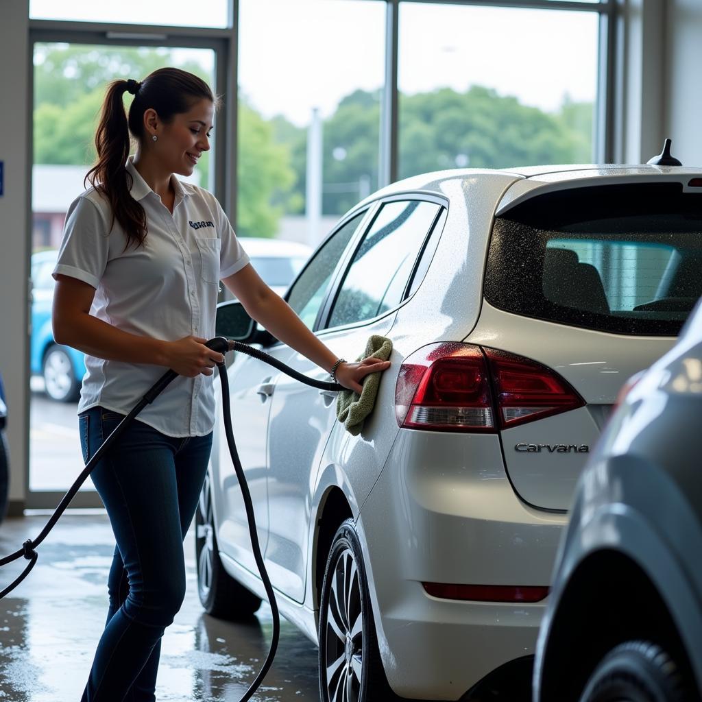 Carvana Exterior Car Wash Process