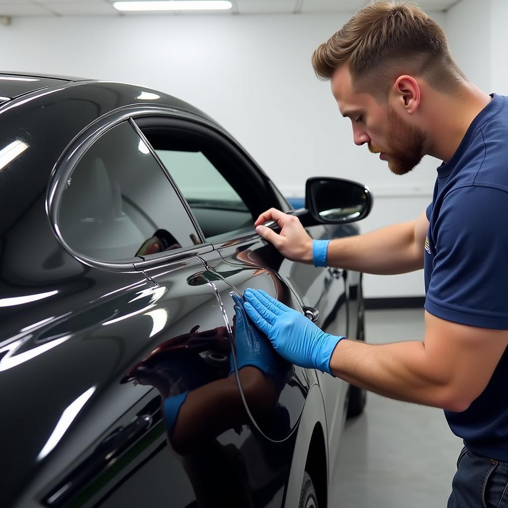 Ceramic Coating Application Process on a Car