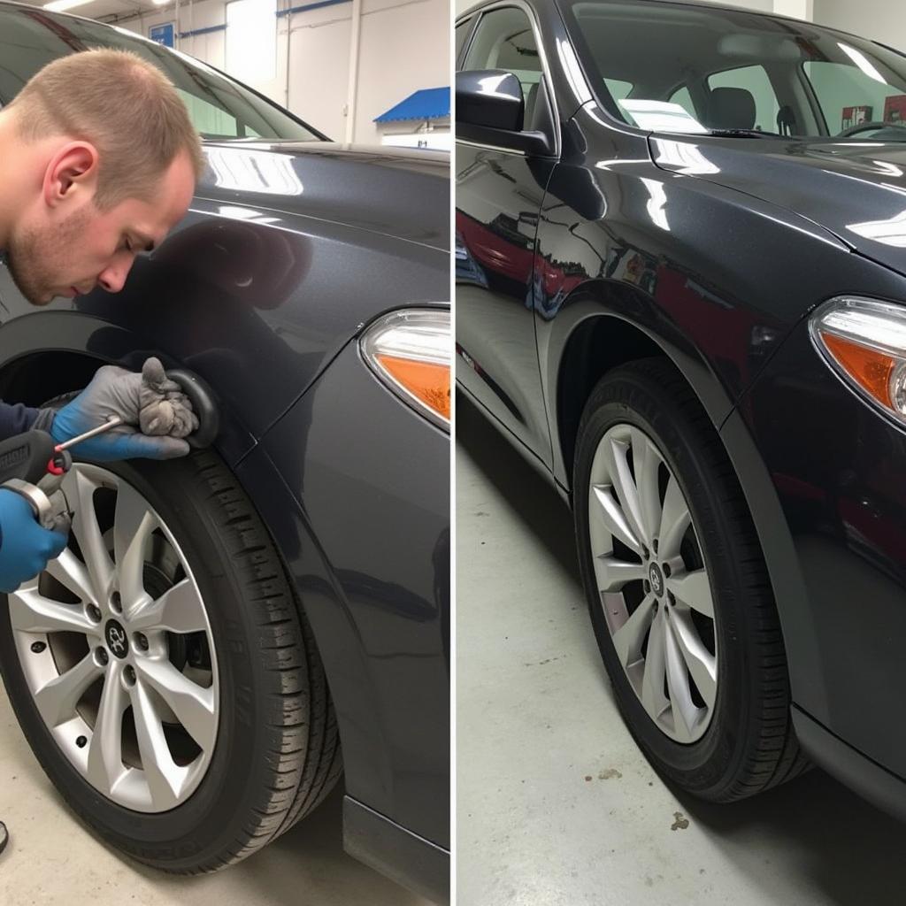 Ceramic Coating Application on a Car in Gainesville