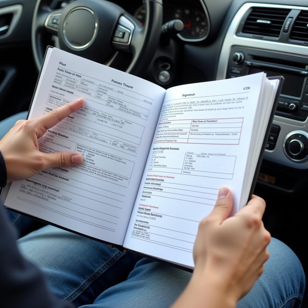 Checking Car Logbook Details